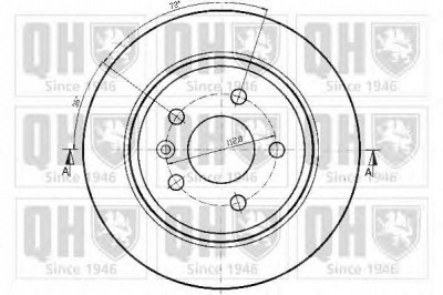 QUINTON HAZELL bdc4671 -  Тормозной диск